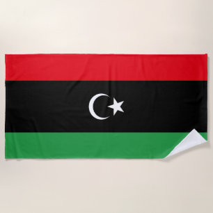 Toalla De Playa Bandera de Libia