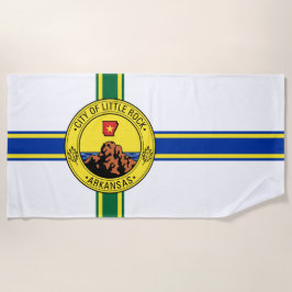 Toalla De Playa Bandera de Little Rock (Arkansas)