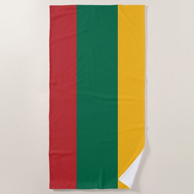 Toalla De Playa Bandera de Lituania (Anverso)