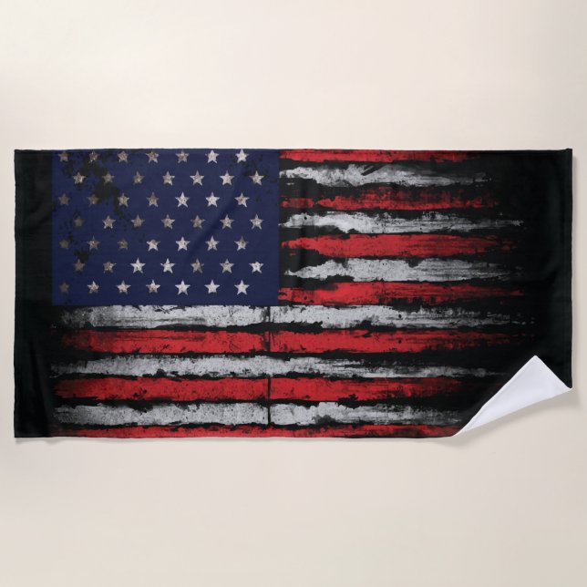 Toalla De Playa Bandera de los Estados Unidos (Anverso)