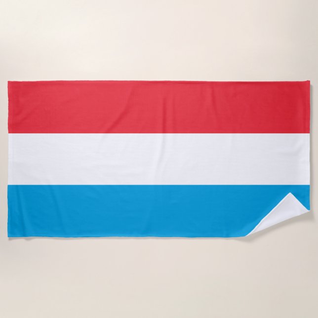 Toalla De Playa Bandera de Luxemburgo (Anverso)