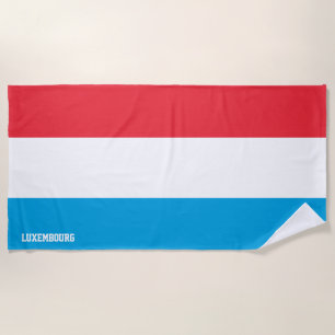 Toalla De Playa Bandera de Luxemburgo Espléndida Patriótica