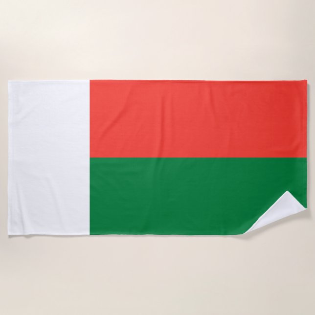 Toalla De Playa Bandera de Madagascar (Anverso)