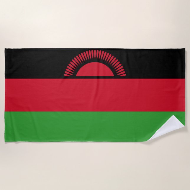 Toalla De Playa Bandera de Malawi (Anverso)