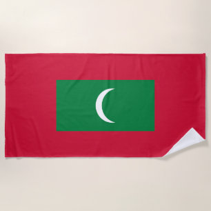 Toalla De Playa Bandera de Maldivas