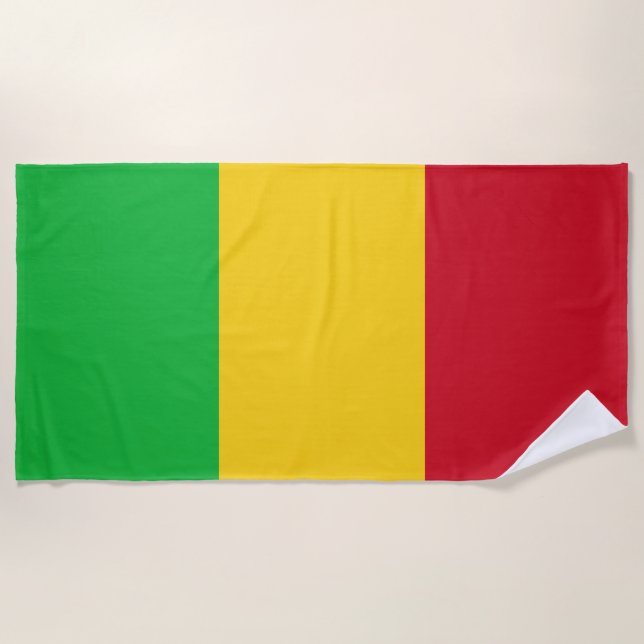 Toalla De Playa Bandera de Malí (Anverso)