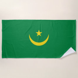 Toalla De Playa Bandera de Mauritania