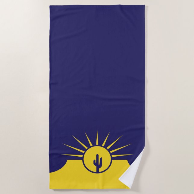 Toalla De Playa Bandera de Mesa (Arizona, Estados Unidos) (Anverso)