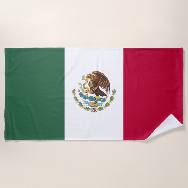 Toalla De Playa Bandera de México (Anverso)