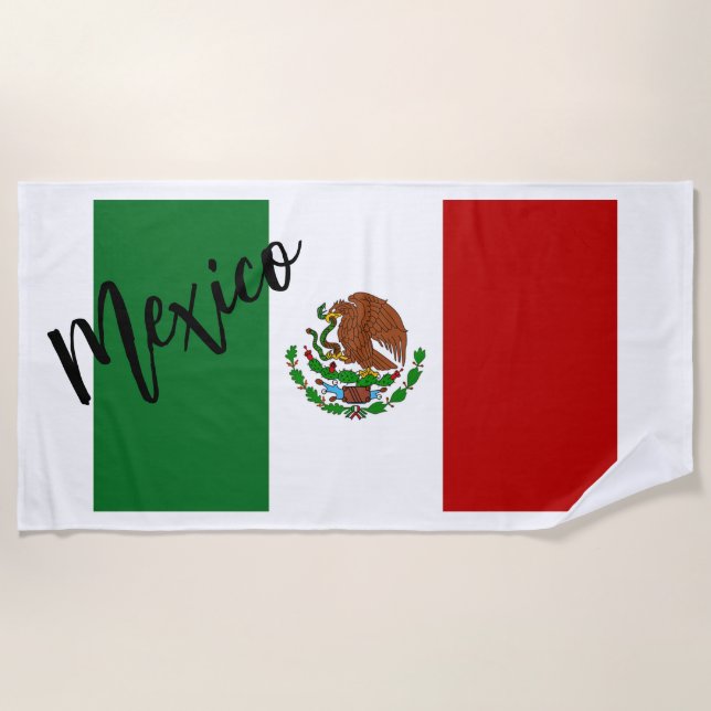 Toalla De Playa Bandera de México (Anverso)