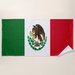 Toalla De Playa Bandera de México Patriótico