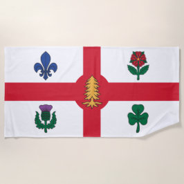 Toalla De Playa Bandera de Montreal (Quebec, Canadá)
