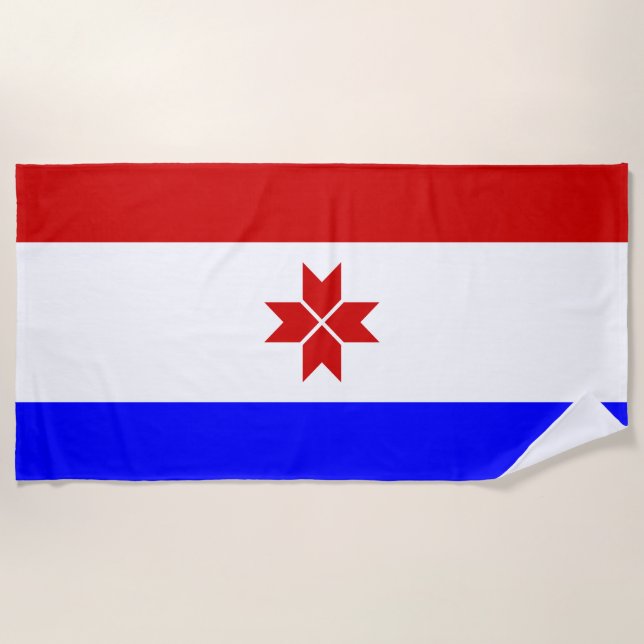 Toalla De Playa Bandera de Mordovia (Anverso)