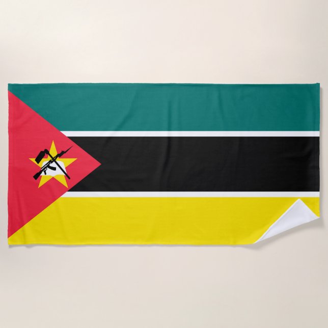 Toalla De Playa Bandera de Mozambique (Anverso)