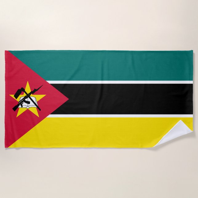 Toalla De Playa Bandera de Mozambique (Anverso)