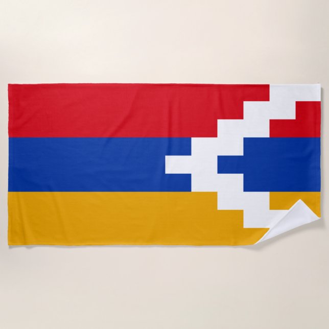 Toalla De Playa Bandera de Nagorno Karabakh (Anverso)