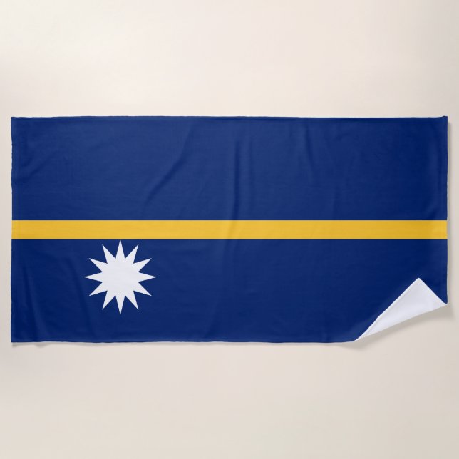 Toalla De Playa Bandera de Nauru (Anverso)