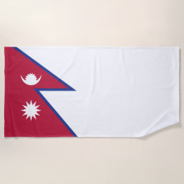 Toalla De Playa Bandera de Nepal