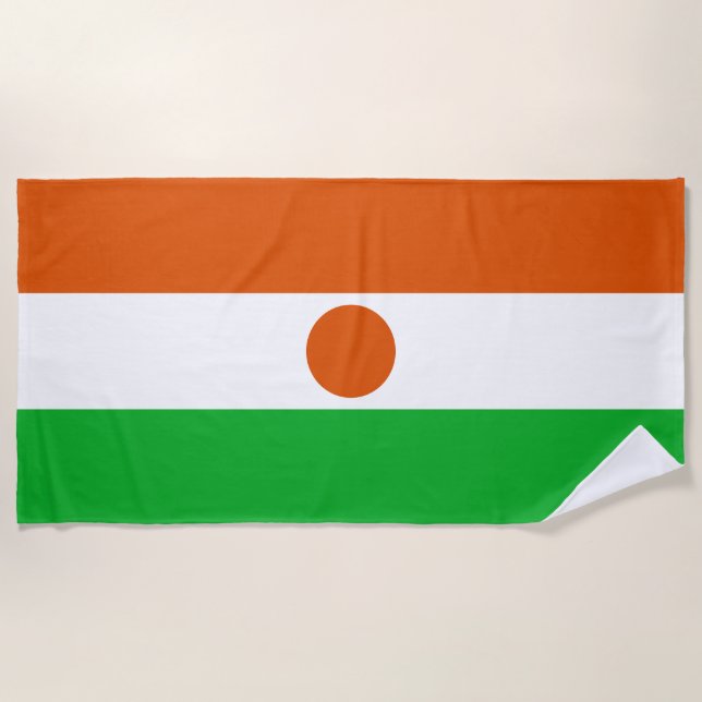 Toalla De Playa Bandera de Níger (Anverso)