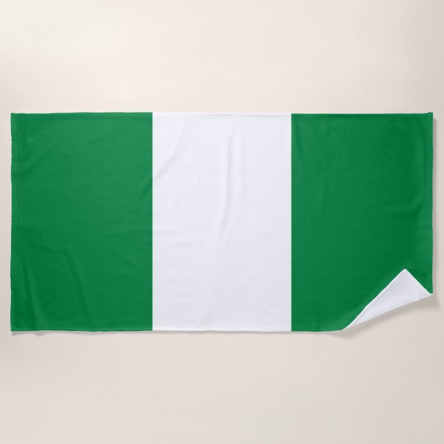 Toalla De Playa Bandera de Nigeria (Anverso)