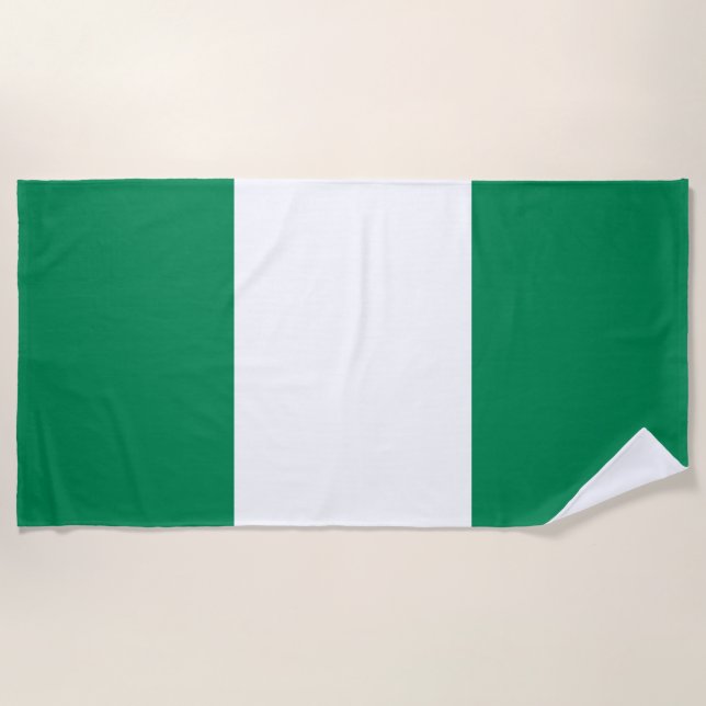 Toalla De Playa Bandera de Nigeria (Anverso)