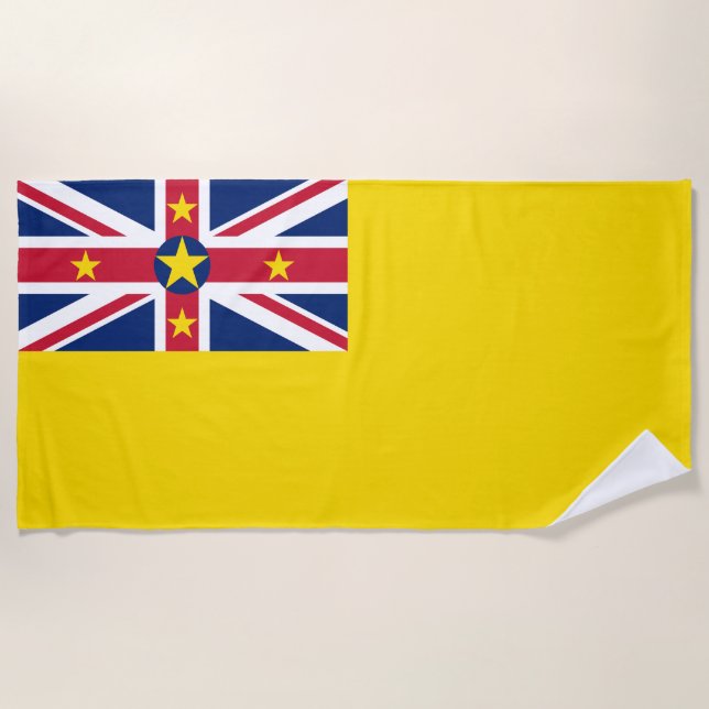 Toalla De Playa Bandera de Niue (Anverso)
