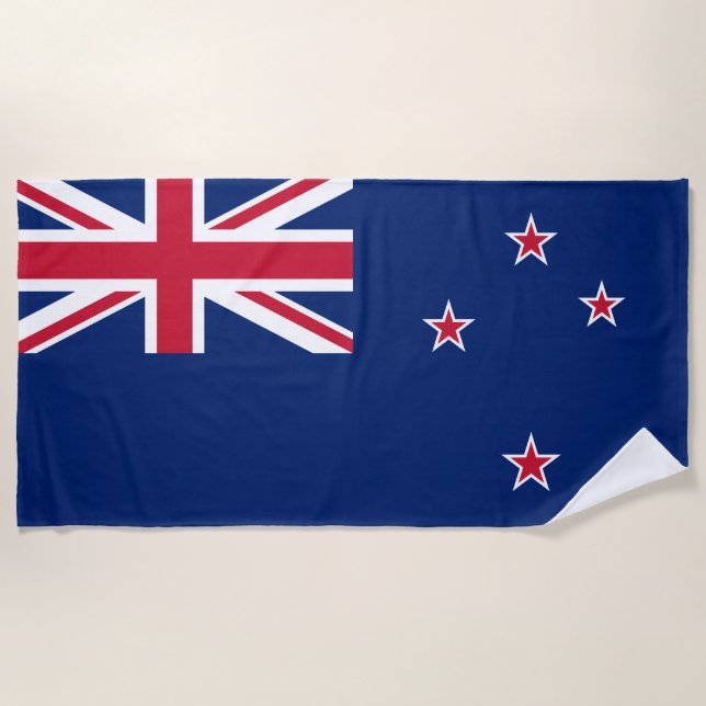 Toalla De Playa Bandera de Nueva Zelanda (NZ) (Anverso)