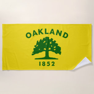 Toalla De Playa Bandera de Oakland (California)