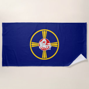 Toalla De Playa Bandera de Omaha (Nebraska)