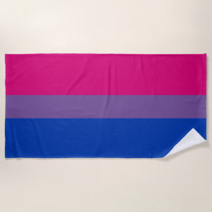 Toalla De Playa Bandera de orgullo bisexual