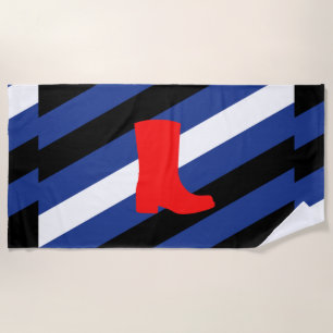 Toalla De Playa Bandera de Orgullo de Bota
