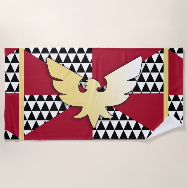Toalla De Playa Bandera de Orgullo Drag (Anverso)