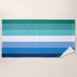Toalla De Playa Bandera de Orgullo Gay Masculino (Azul)