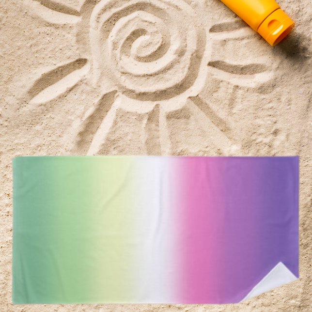 Toalla De Playa Bandera de Orgullo Gradient Genderfae  (Subido por el creador)