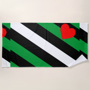 Toalla De Playa Bandera de Orgullo Leather Boi
