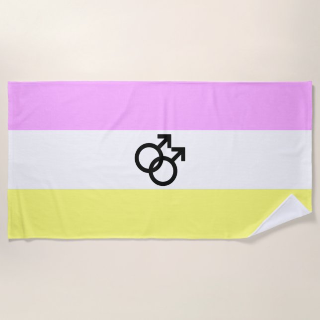 Toalla De Playa Bandera de Orgullo Twink (Anverso)