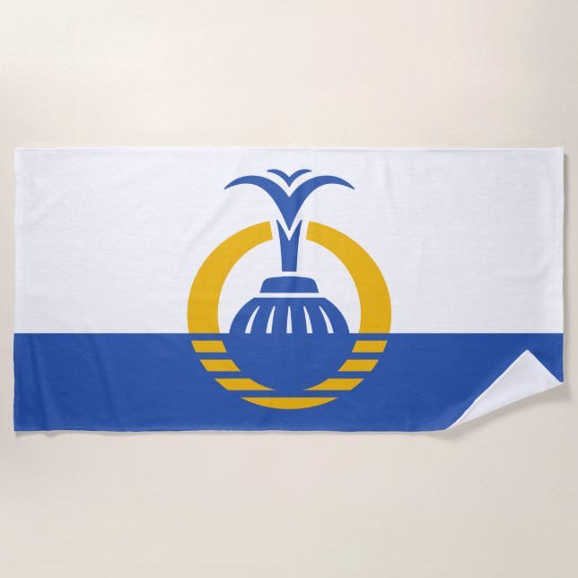 Toalla De Playa Bandera de Orlando (Ciudad de Florida, Estados Uni (Anverso)