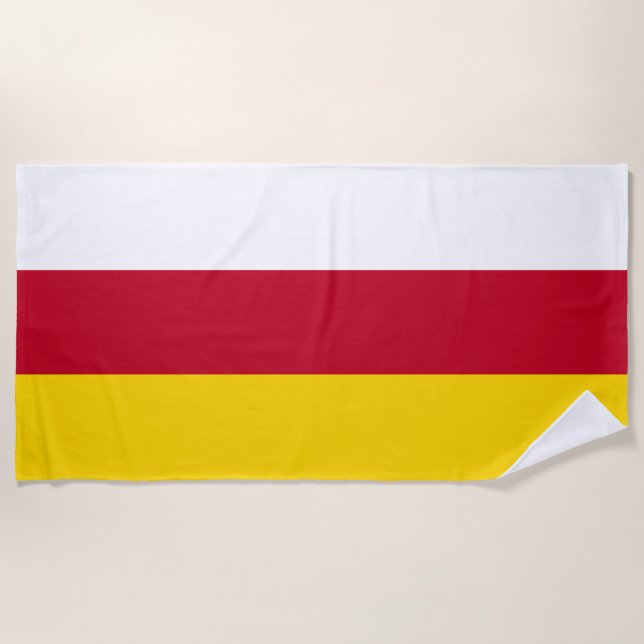 Toalla De Playa Bandera de Osetia del Norte (Anverso)