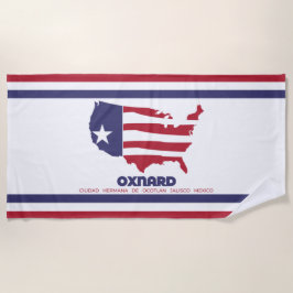 Toalla De Playa Bandera de Oxnard (California)