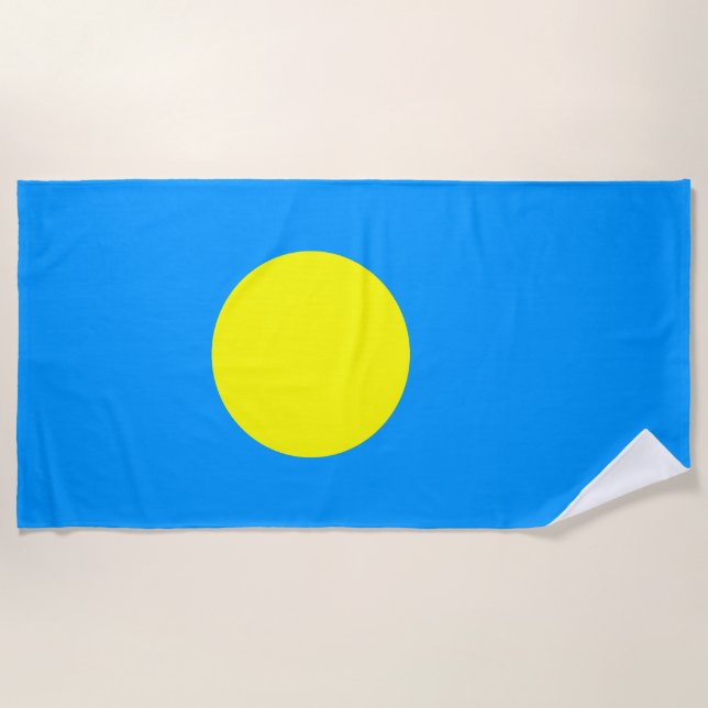 Toalla De Playa Bandera de Palau (Anverso)