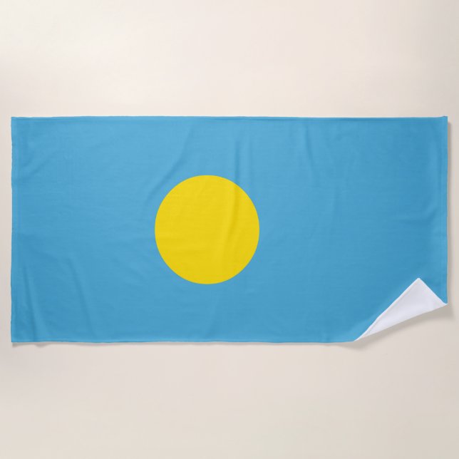 Toalla De Playa Bandera de Palau (Anverso)