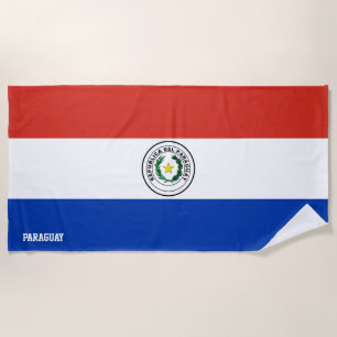 Toalla De Playa Bandera de Paraguay espléndido patriótico