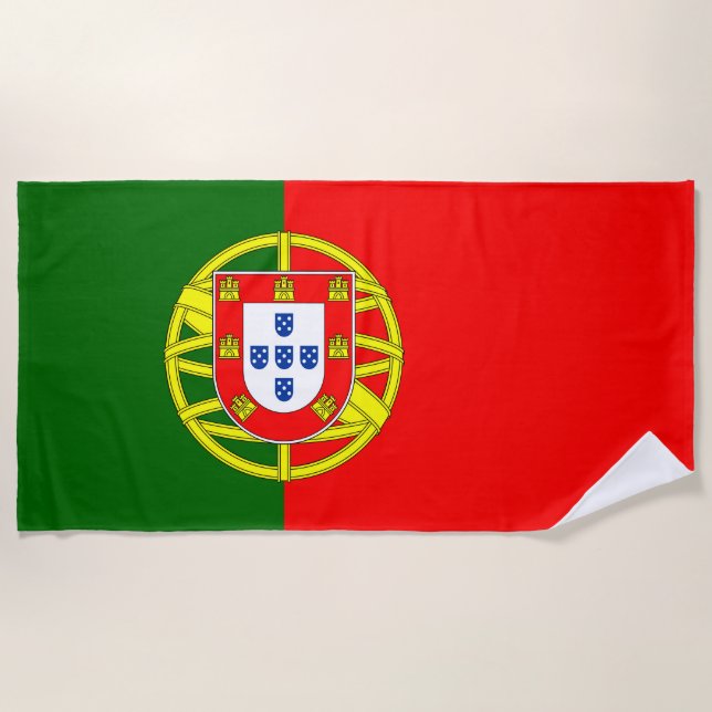 Toalla De Playa Bandera de Portugal (Anverso)