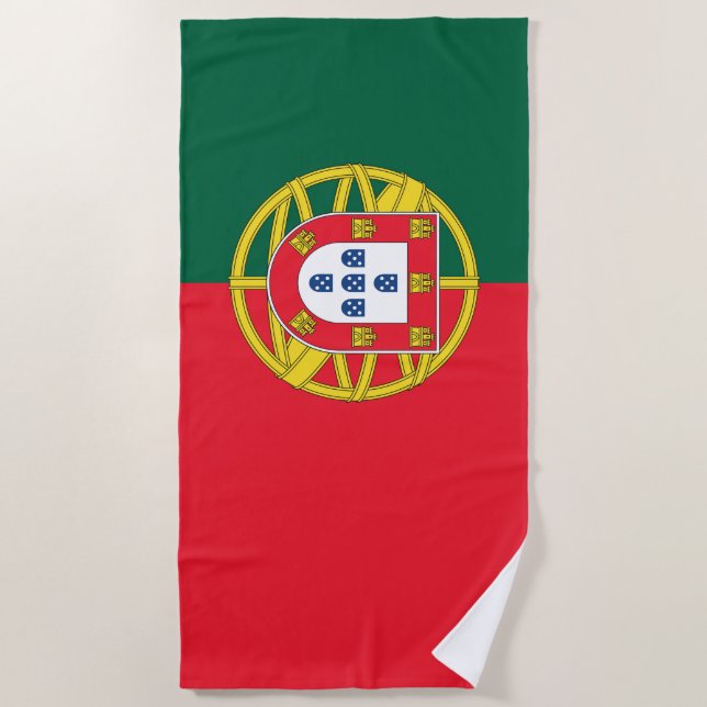 Toalla De Playa Bandera de Portugal (Anverso)