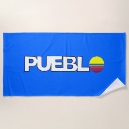 Toalla De Playa Bandera de Pueblo (Colorado)
