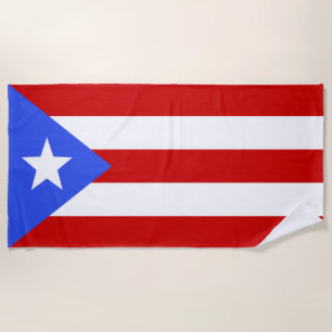 Toalla De Playa Bandera de Puerto Rico