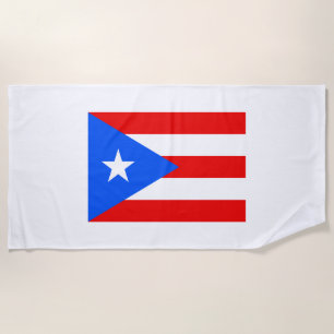 Toalla De Playa Bandera de Puerto Rico (Puerto Rico)
