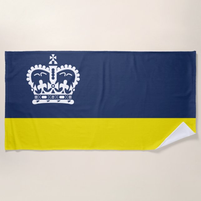 Toalla De Playa Bandera de Regina (Saskatchewan, Canadá) (Anverso)
