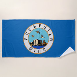 Toalla De Playa Bandera de Rochester (Minnesota)