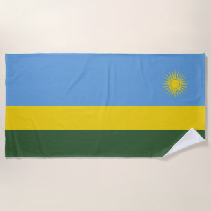Toalla De Playa Bandera de Ruanda